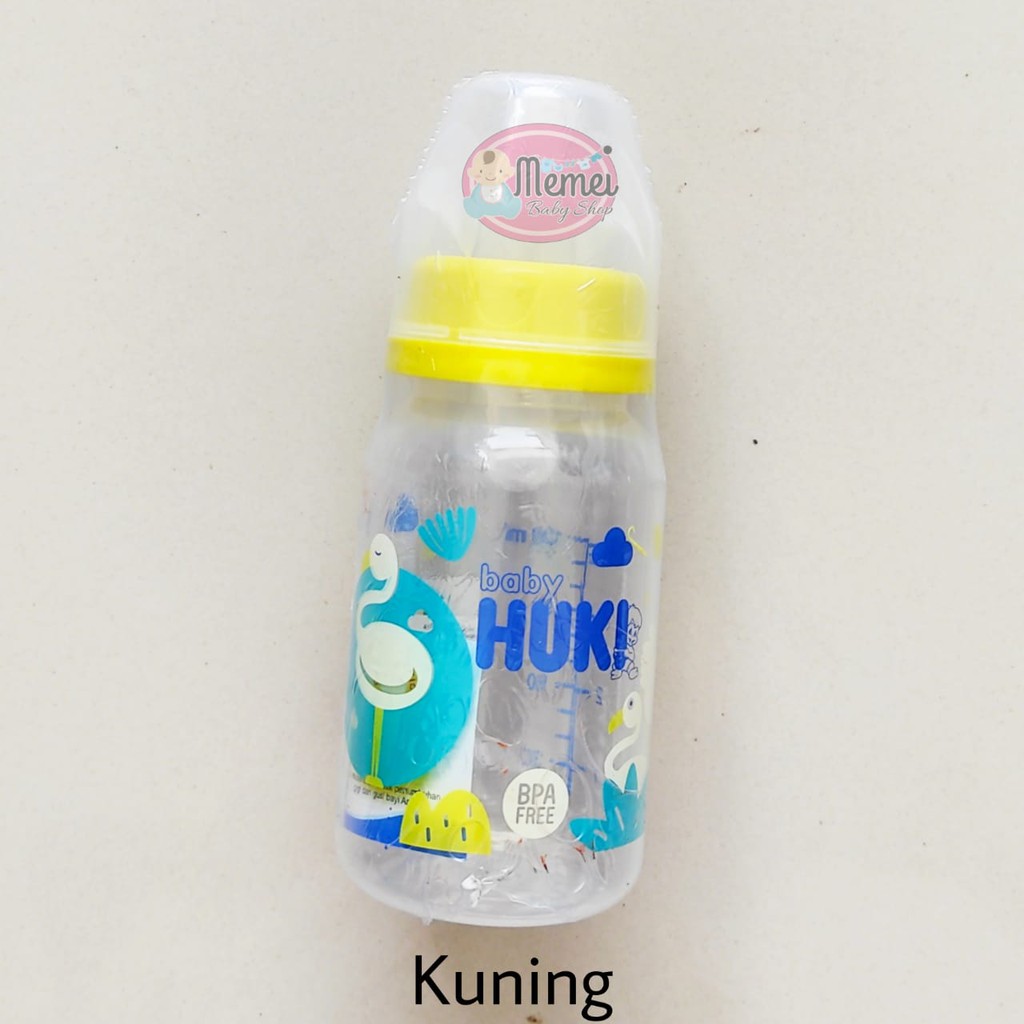 Botol susu HUKI 120 ml DOT GEPENG perlengkapan bayi lahir