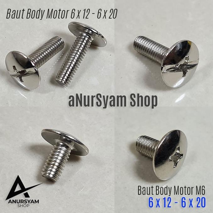 Baut Body Motor M6 / Baut JT M6 / Baut Motor M6 anursy44 Murah