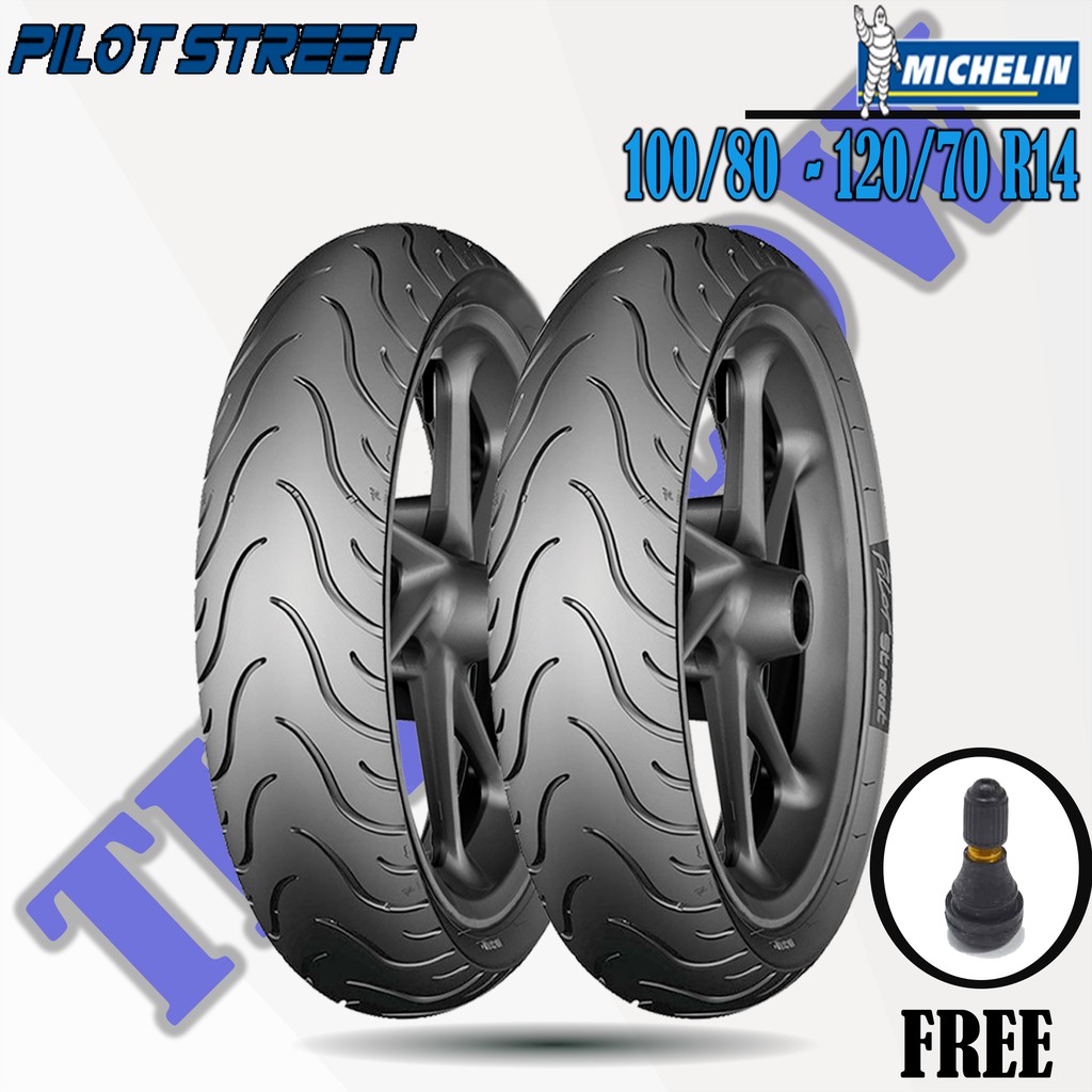 Paket Ban Motor HONDA PCX // MICHELIN PILOT STREET 100/80 -120/70 Ring 14 Tubeless