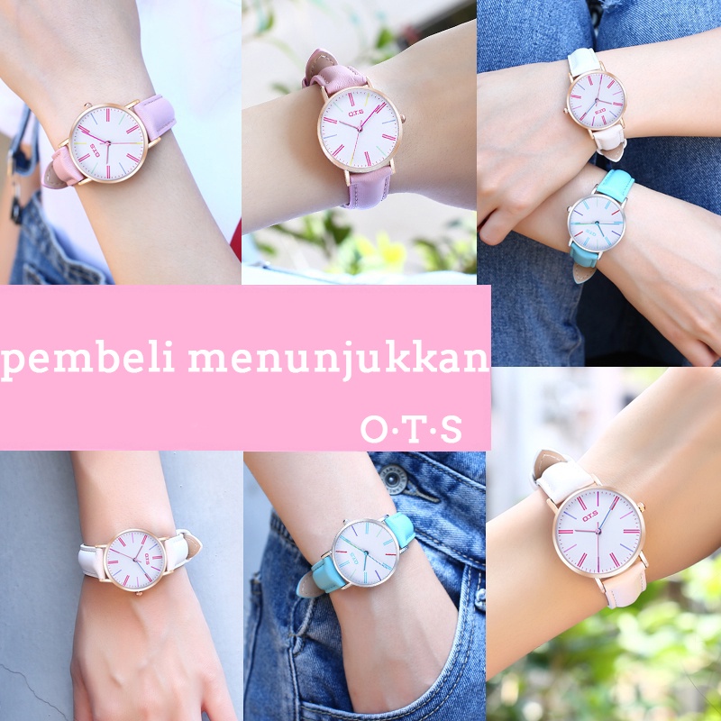 ✅(COD) OTS Jam Tangan Wanita Jam Tangan Asli Tahan Air Murah Tahan Air  Kuarsa Elegan Jam Tangan Wanita-8