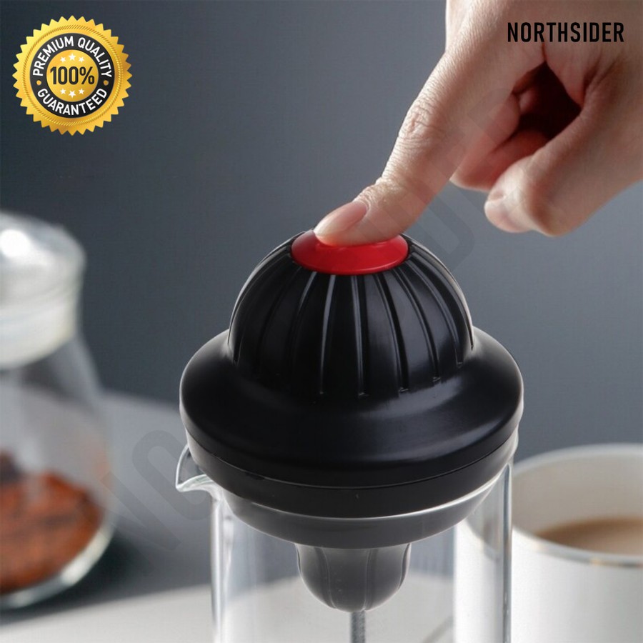 MILK FROTHER WIRELESS WITH GLASS JUG PEMBUIH SUSU DOUBLE SPRING WHISK