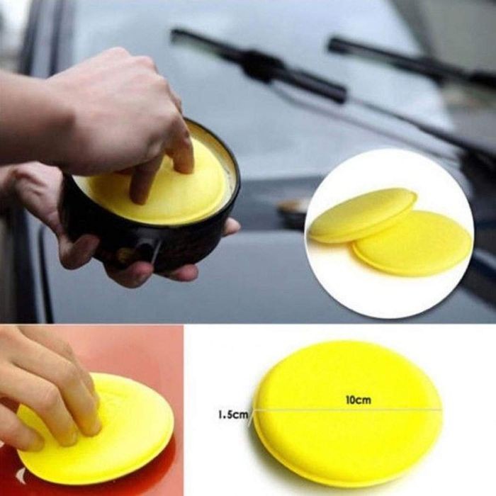 Busa Poles Mobil Motor Applicator Pad Flat Model Rata untuk Waxing Coating Anti Lecet Halus  Premium Murah