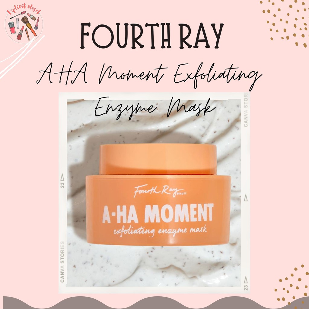 Fourth Ray Beauty A Ha Moment Exfoliating Enzyme Mask Shopee Indonesia