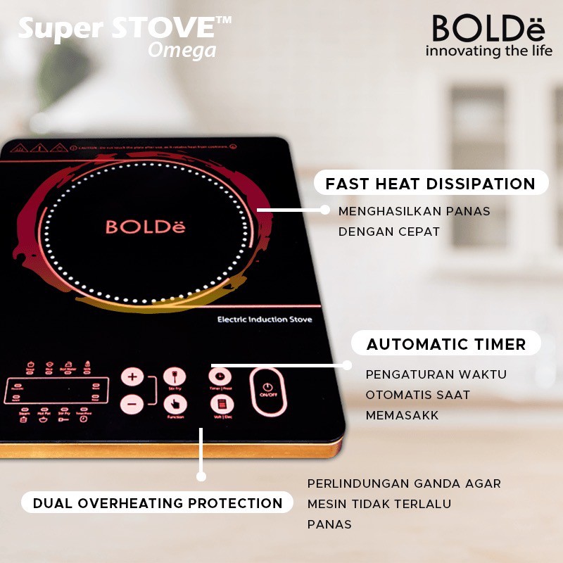 BOLDe Induction Cooker ( Kompor Induksi Serbaguna Premium) Super STOVE