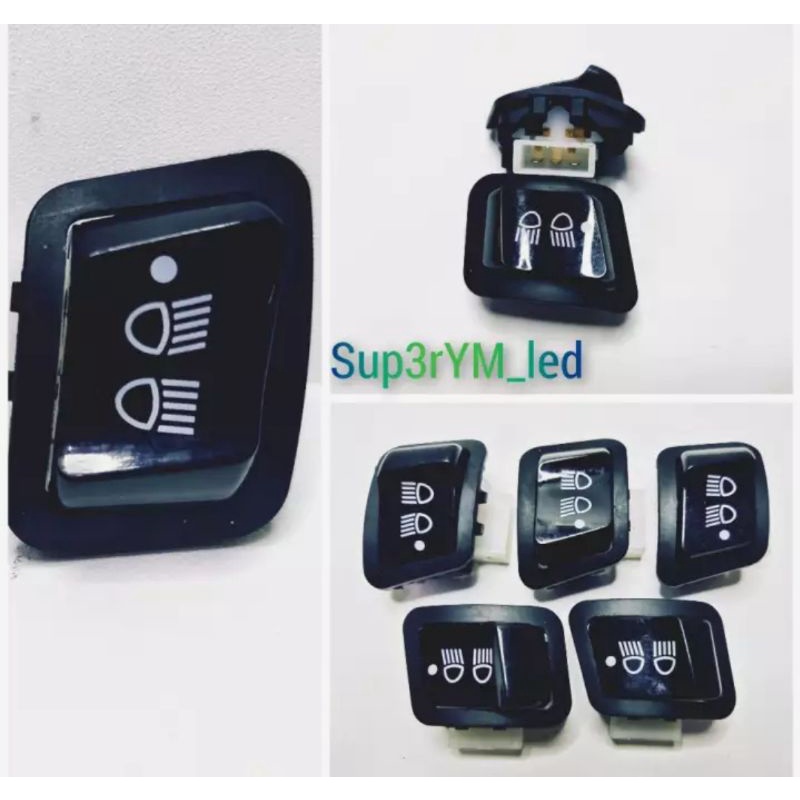 TOMBOL SAKLAR DIM ON OFF 3 FUNGSI SAKLAR ONOFF ON OFF - MF Variasi Motor