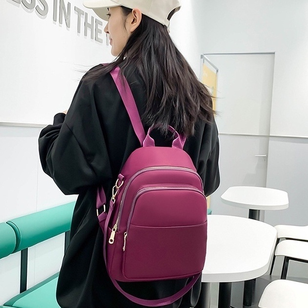 TAS RANSEL WANITA IMPORT ANTI AIR KOREA PREMIUM UNGU TA576P3 CIPHER BACKPACK MURAH CEWEK REMAJA GENDONG PUNGGUNG SEKOLAH KULIAH KERJA BATAM KEKINIAN