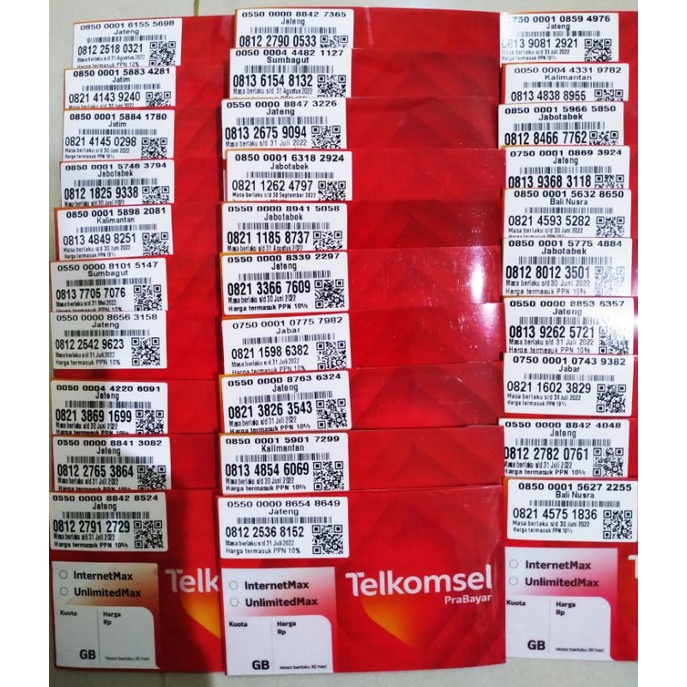 Grosir Kartu Perdana Simpati Acak Super 40-50 Serian Tengah Kondisi SEGEL Fresh