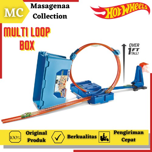 Mainan Lintasan Jalanan Arena Trek Hot Wheels Hotwheels Hotwheel Track Builder Double Loop Box Set