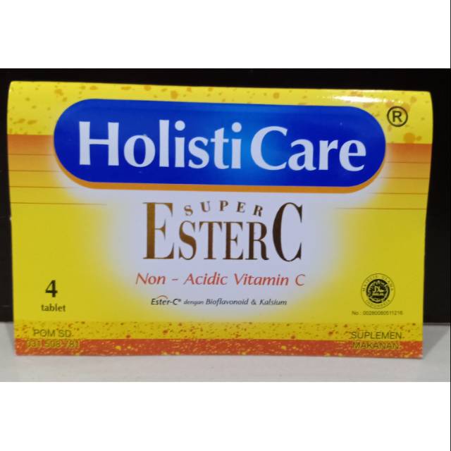 ESTER C HOLISTICARE 1 Strip isi 4 tablet