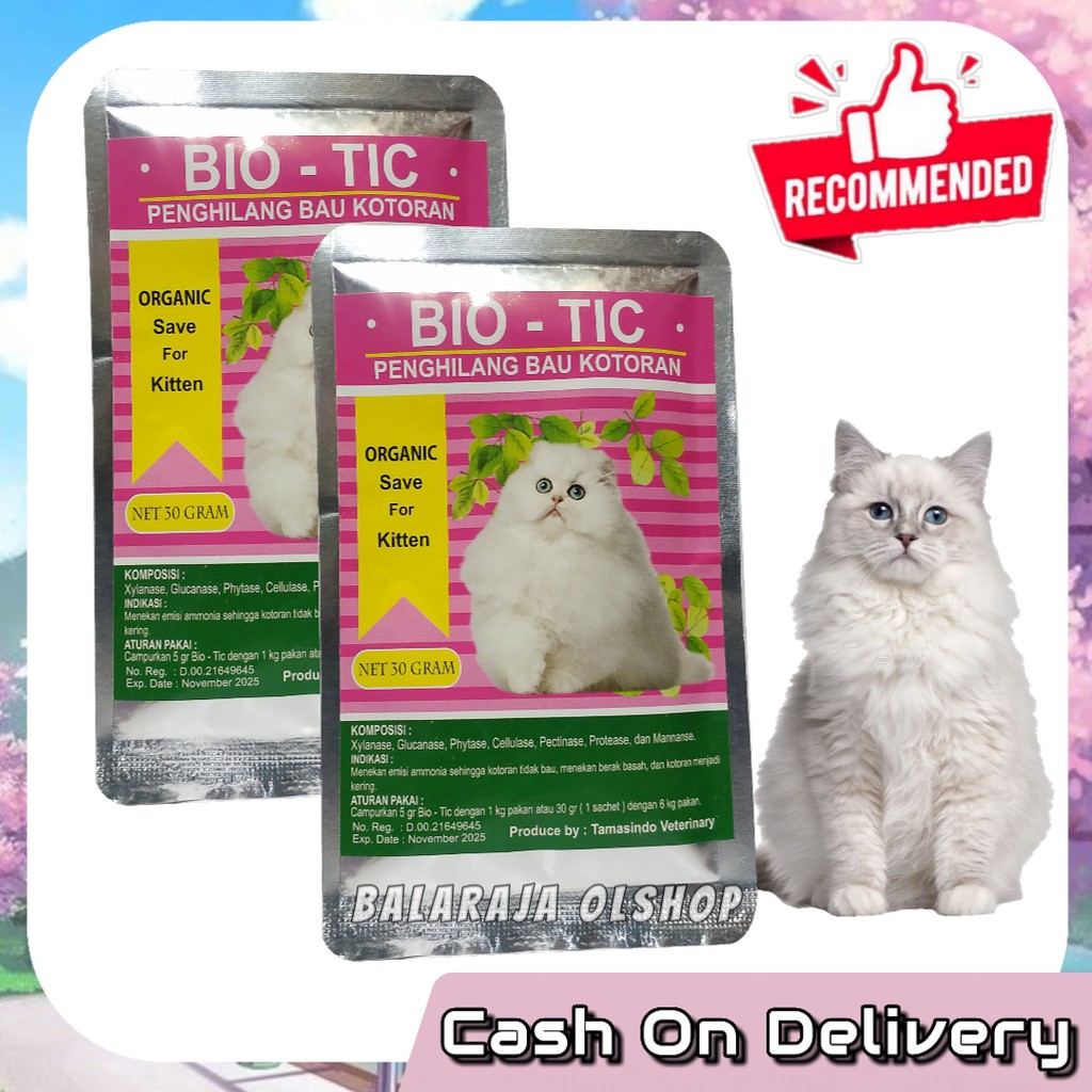 Obat Bau Pup Kucing Bio-Tic Penghilang Bau Kotoran Kucing Bio Tic