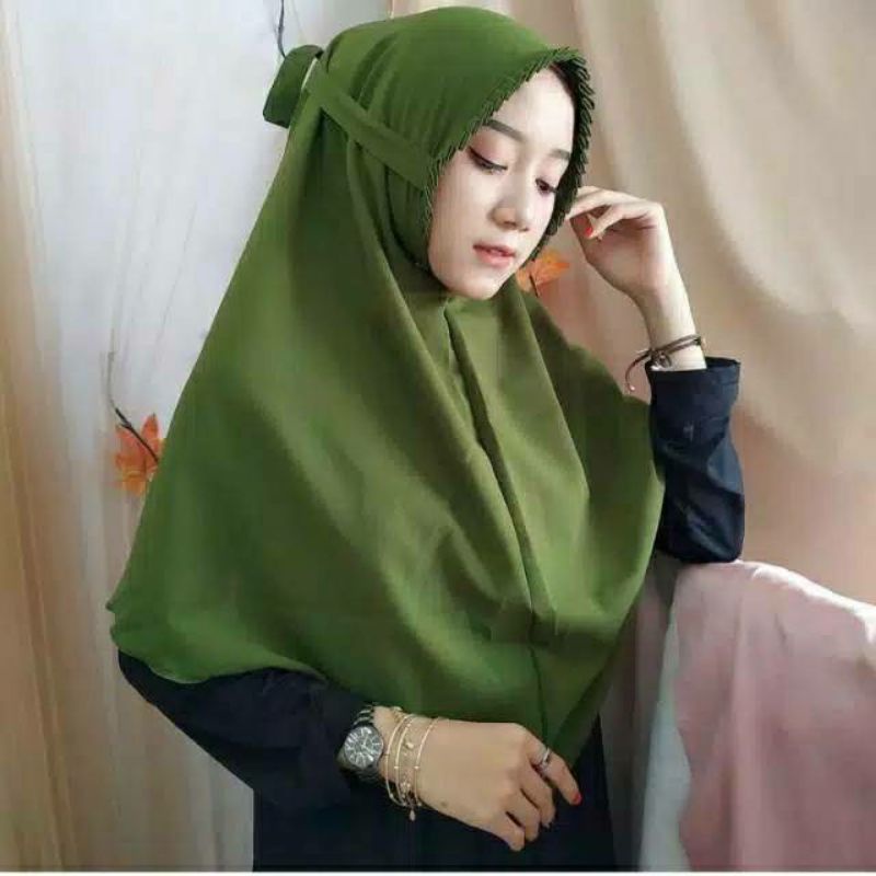 BERGO SARAH LIPIT HIJAB MARYAM-LIPIT army