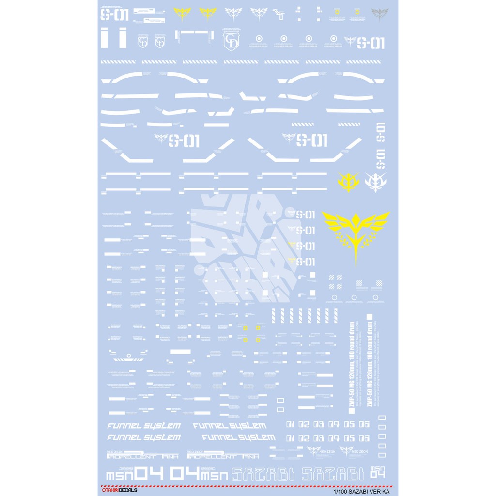 SAZABI VER KA WATERDECAL