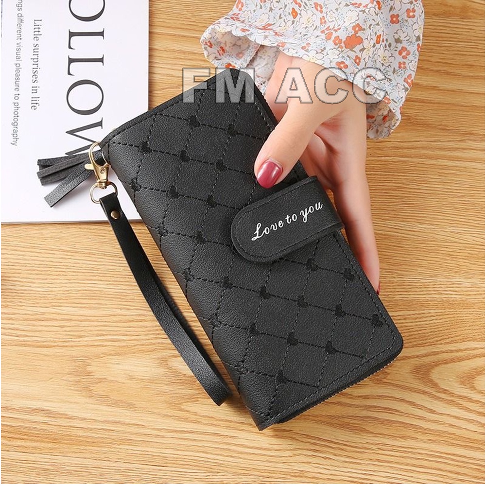 Dompet Wanita Lipat Panjang Dompet Wanita Korea Style Import Real Pict Harga Grosir