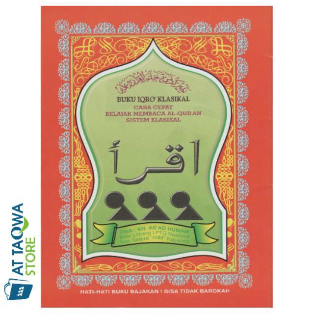 Buku IQRO' Klasikal Besar Cara Cepat Belajar Membaca Al Qur'an
