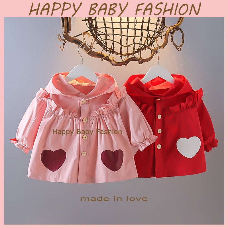 【Happy Baby】0-4Tahun Jaket Anak Fashion Style Elegant Motif Bungga  WT07