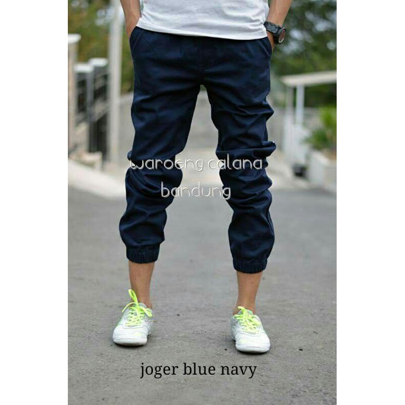 Celana Joger Jogger Pria Wanita Premium Outfit Jogger Pants Polos Panjang Katun Ngaret Dewasa