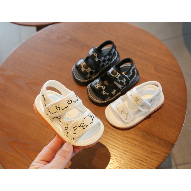 SANDAL ANAK UNISEX IMPORT GUCCI TOET TOET BAHAN LEMBUT NYAMAN DIPAKAI 16-20