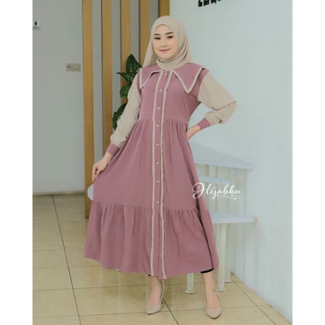 [ORIGINAL] *AK* ELIA DRESS HIJABKU by Annasya Fashion/ gamis hijabku/gamis remaja gamis wanita berme
