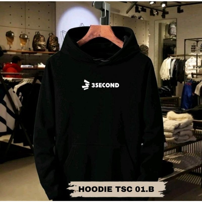 Hoodie 3Second Jaket ThreeScnd Fleece Premium L XL XXL XXXL