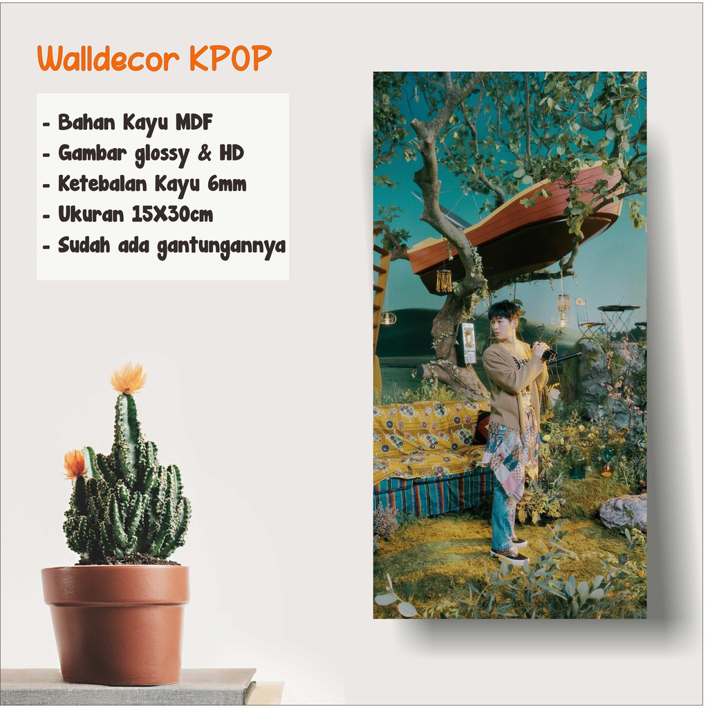 WALLDECOR SHINEE ONEW UKURAN 15X30 CM