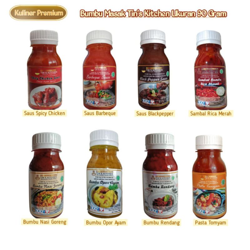 

Bumbu Instan Alami Tins Kitchen 90 gram Opor Rendang Tomyam Nasi Goreng