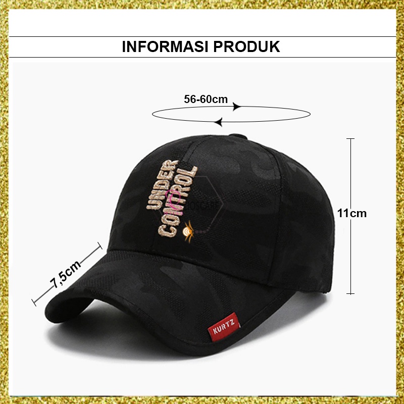 TOPI PRIA WANITA DISTRO ARMY UNDER CONTROL BASEBALL CAPS IMPORT POLOS BAHAN TEBAL HIGH QUALITY TRD