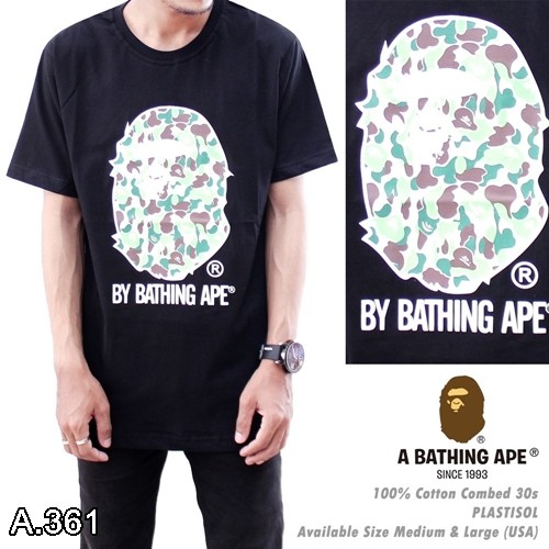Kaos Bape | Kaos Original | Kaos trendy | Kaos kekinian | Tangan Pendek | A.361