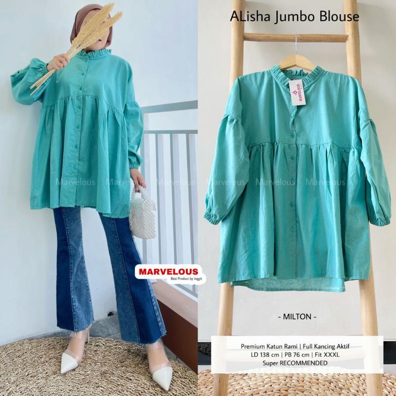 alisha jumbo blouse katun rami by marvelous