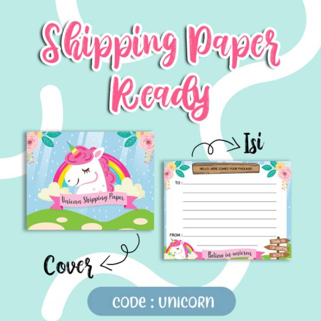 

BEST SELLER KERTAS ALAMAT UNICORN