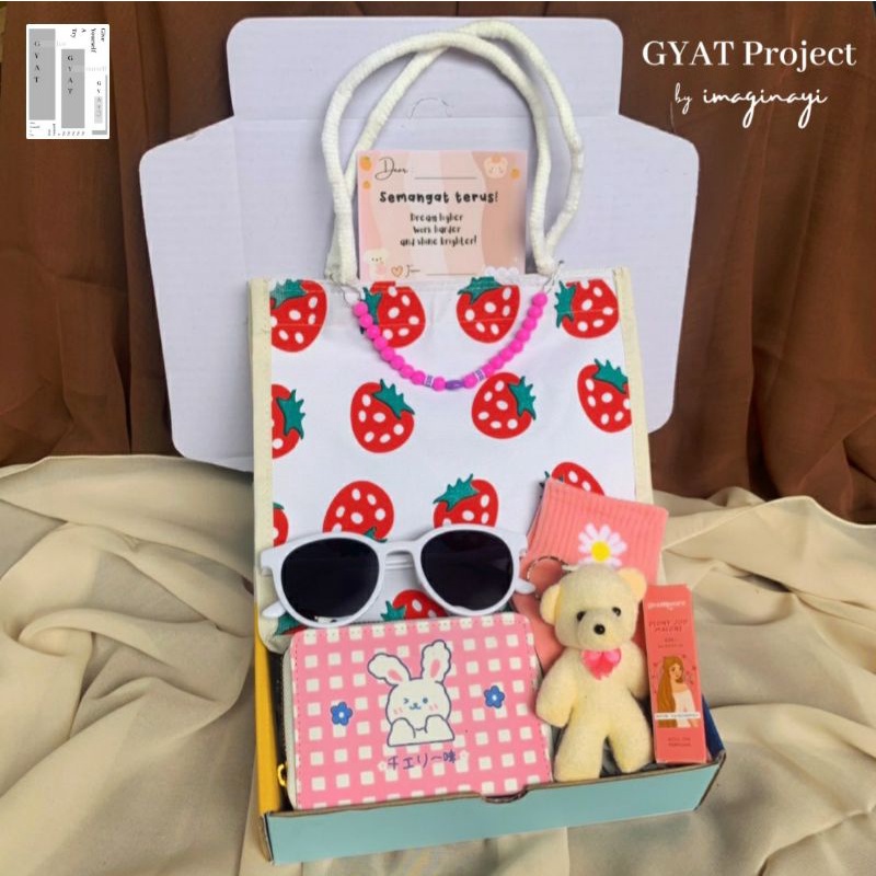[ READY ] Hangout Starter Pack Set Aksesoris Fashion Gift Box Kekinian by GYAT Project - Hadiah Unik