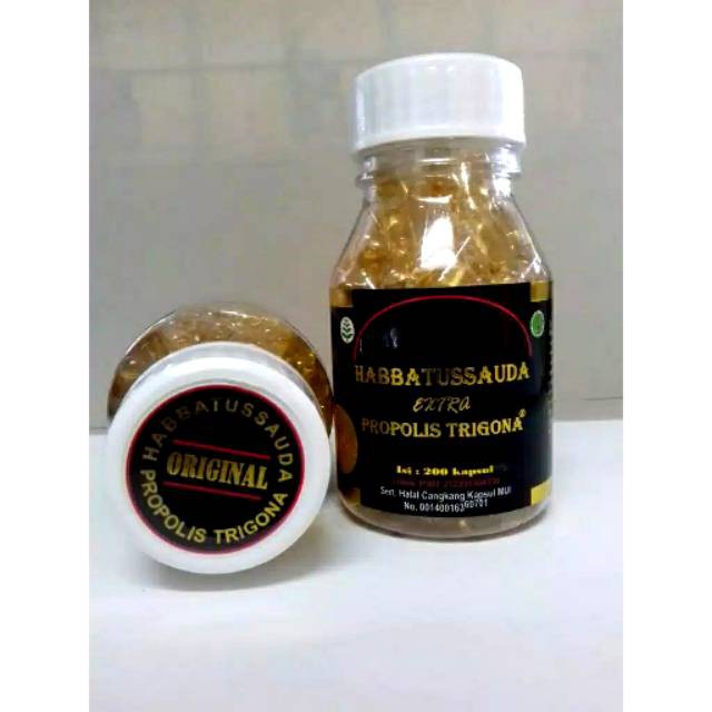 Habbatussauda Extra Propolis Trigona 200 Kapsul | 100 % Original