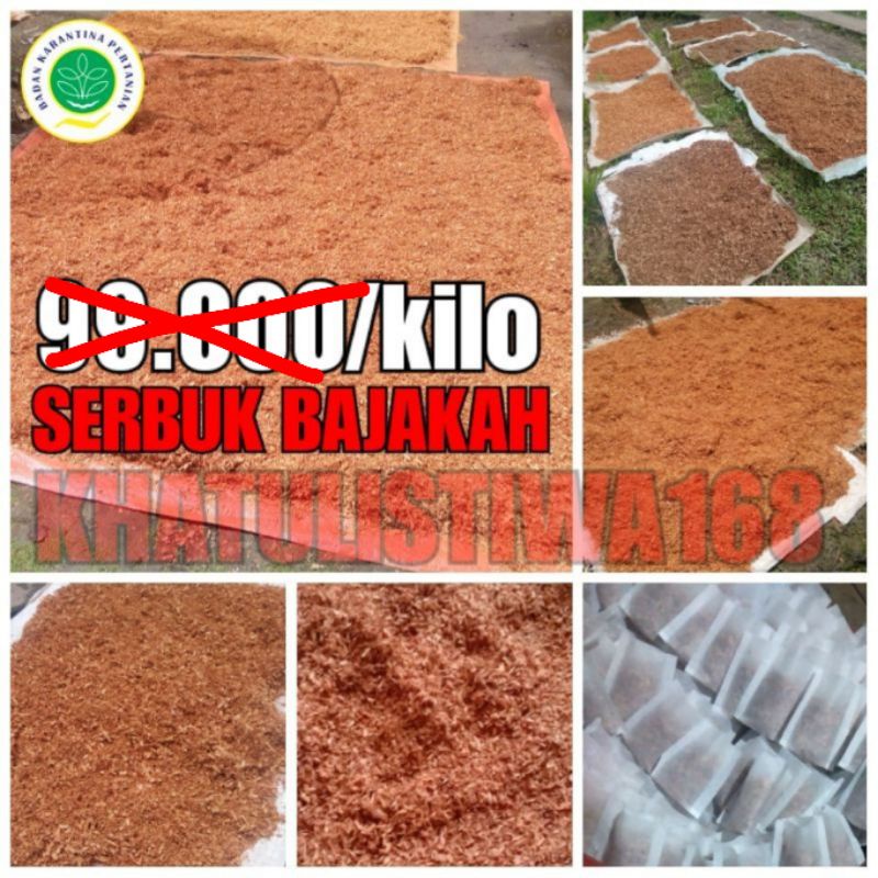 SERBUK KAYU BAJAKAH ASLI KALIMANTAN BUBUK BAJAKAH OBAT KANKER TUMOR BENJOLAN DLL