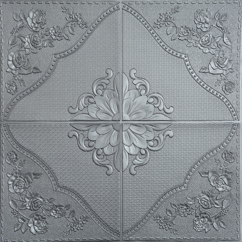 (COD) Wallpaper Motif Mawar 3D Emboss Premium High Quality / Wallfoam Sticker Dinding Kamar Rumah Dekorasi Motif T Termurah