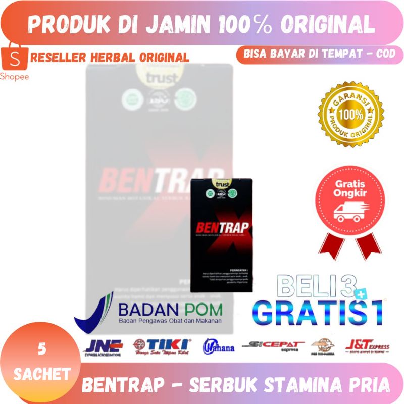 BENTRAP asli 100% original serbuk penambah  stamina pria