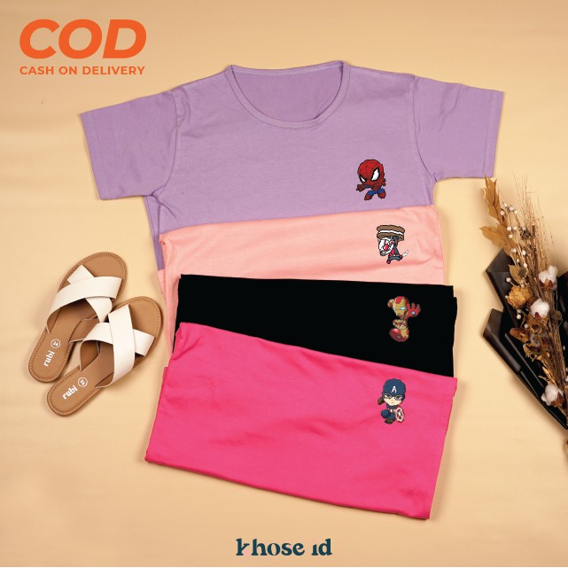 Khose.id | Kaos Wanita Katun &quot;AVANGER MARVEL&quot; FREE SIZE PRINT DIGITAL / BAJU T-SHIRT MURAH KEKINIAN