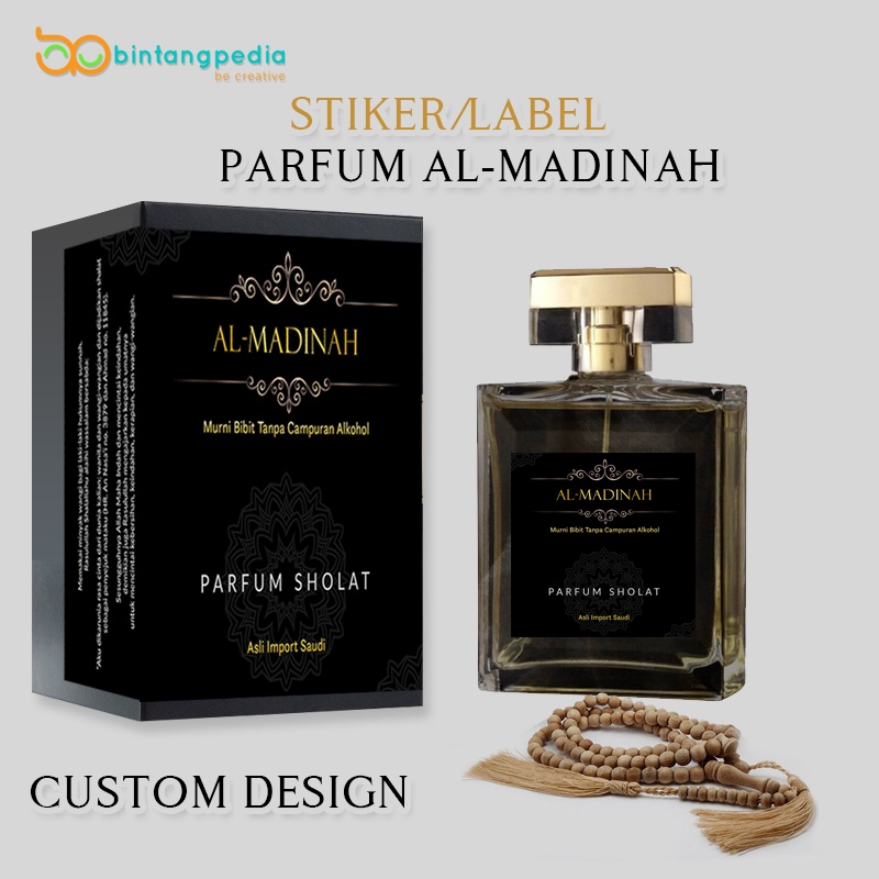 STIKER/LABEL KEMASAN PARFUM (CUSTOM DESIGN)