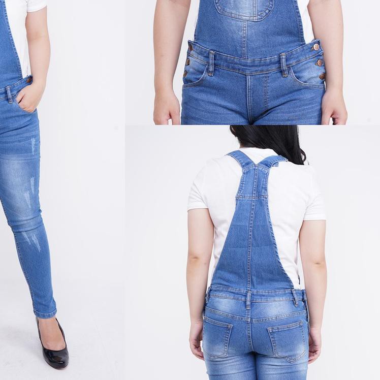 Serbuuu Overall Skinny Jeans Distroy Wanita  Baju  Kodok  