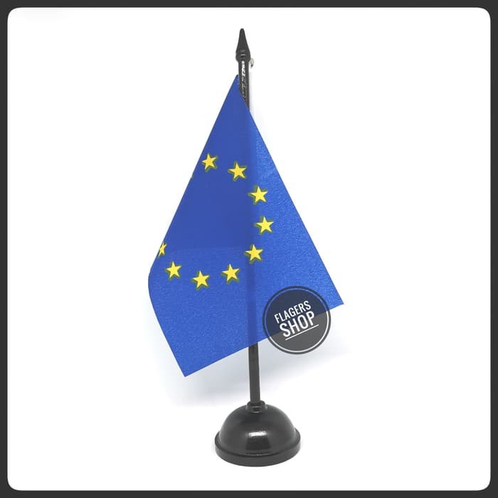 

Bendera Meja Uni Eropa/European Union + Tiang Kayu