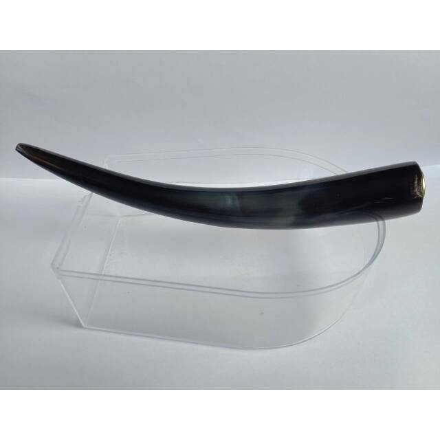 Pipa rokok tanduk kerbau hitam, panjang 14cm