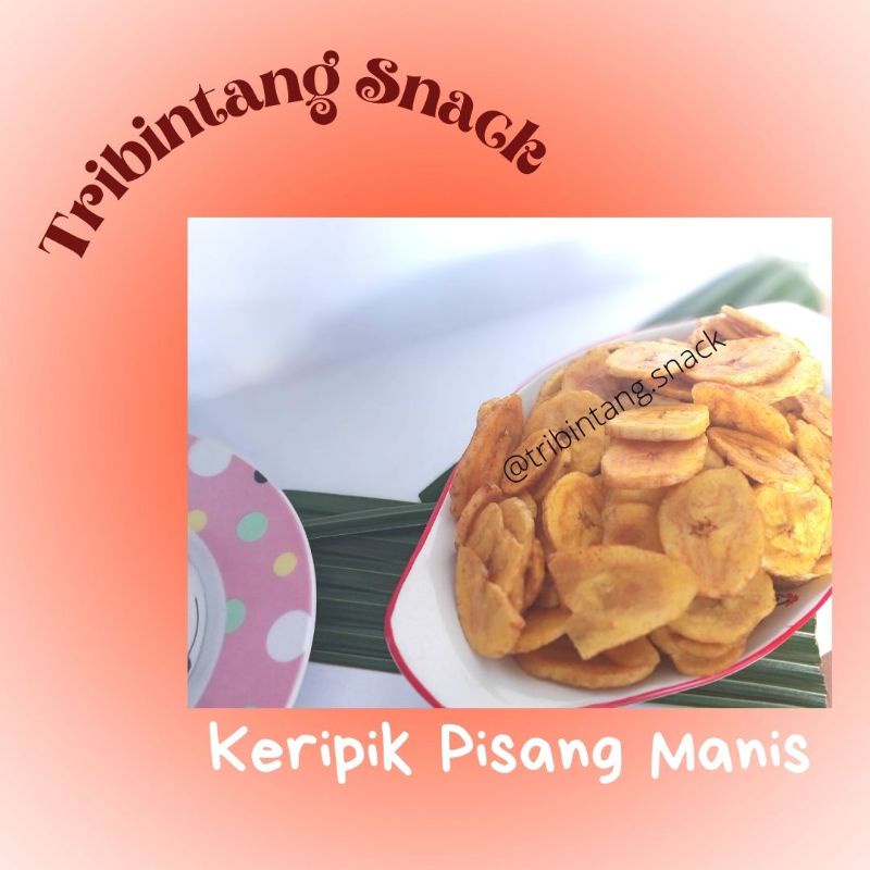 

Keripik Pisang Asin/Manis 250gr Tribintang Snack