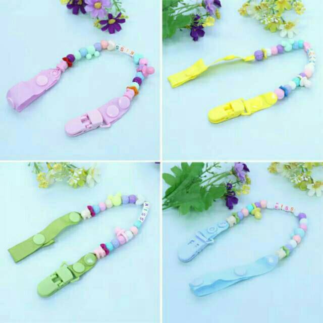 Pacifier Holder Chain Gantungan Empeng Tali Dot Penjepit Dot Bayi Klip Dot Buah Rantai Dot