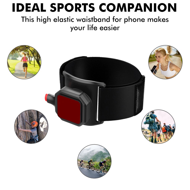 360° Rotatable Universal Sports Fitness Armband Phone Holder/Ban Lengan Dapat Dilepas Pergelangan Tangan Tas Ponsel/Outdoor Hiking Phone Grips Untuk Semua Ponsel Android/Penjualan Panas