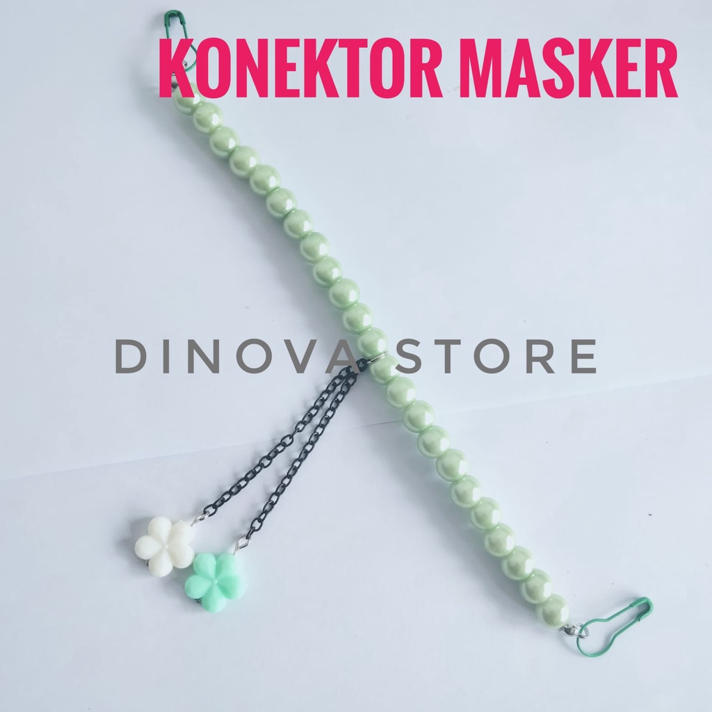 KONEKTOR mutiara 8m JUNTAI/pengait masker/sambungan masker/strap masker