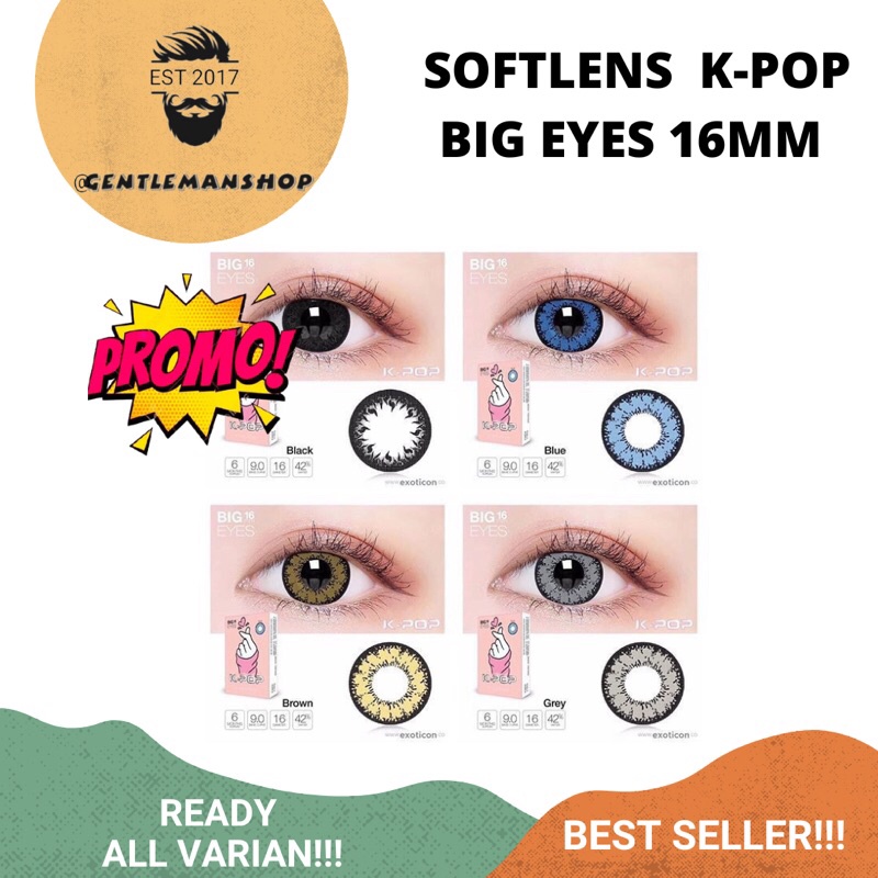 [PROMO!!!] SOFTLENS K-POP - SOFLENS KPOP / SOFLEN KPOP BIG EYES 16MM by X2 EXOTICON