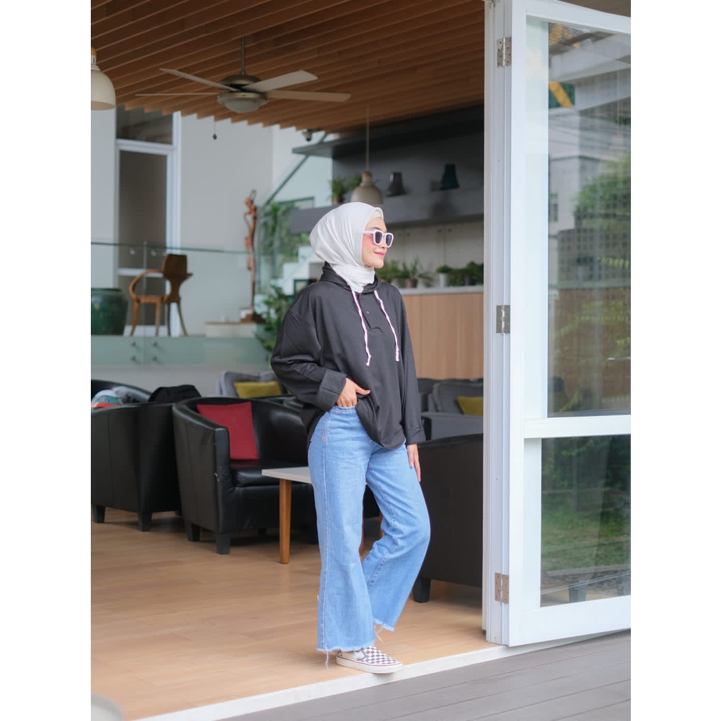 Promo Baju atasan wanita terbaru Sweater Wanita Hoodie DEZE OVERSIZE