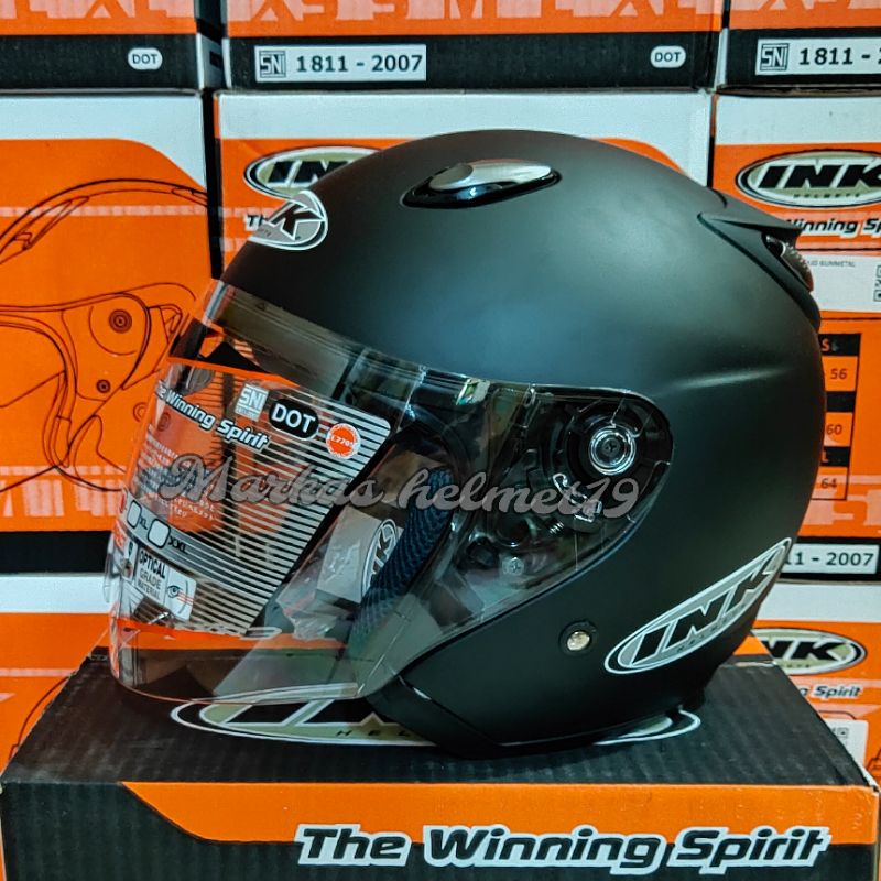 HELM INK CENTRO JET SOLID ORIGINAL-BLACK DOP