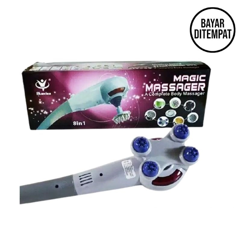 Alat Terapi Pijat Elektrik 8in1 Magic Massager Mesin Pijat Terapi Untuk Badan COD Promo Murah Best S