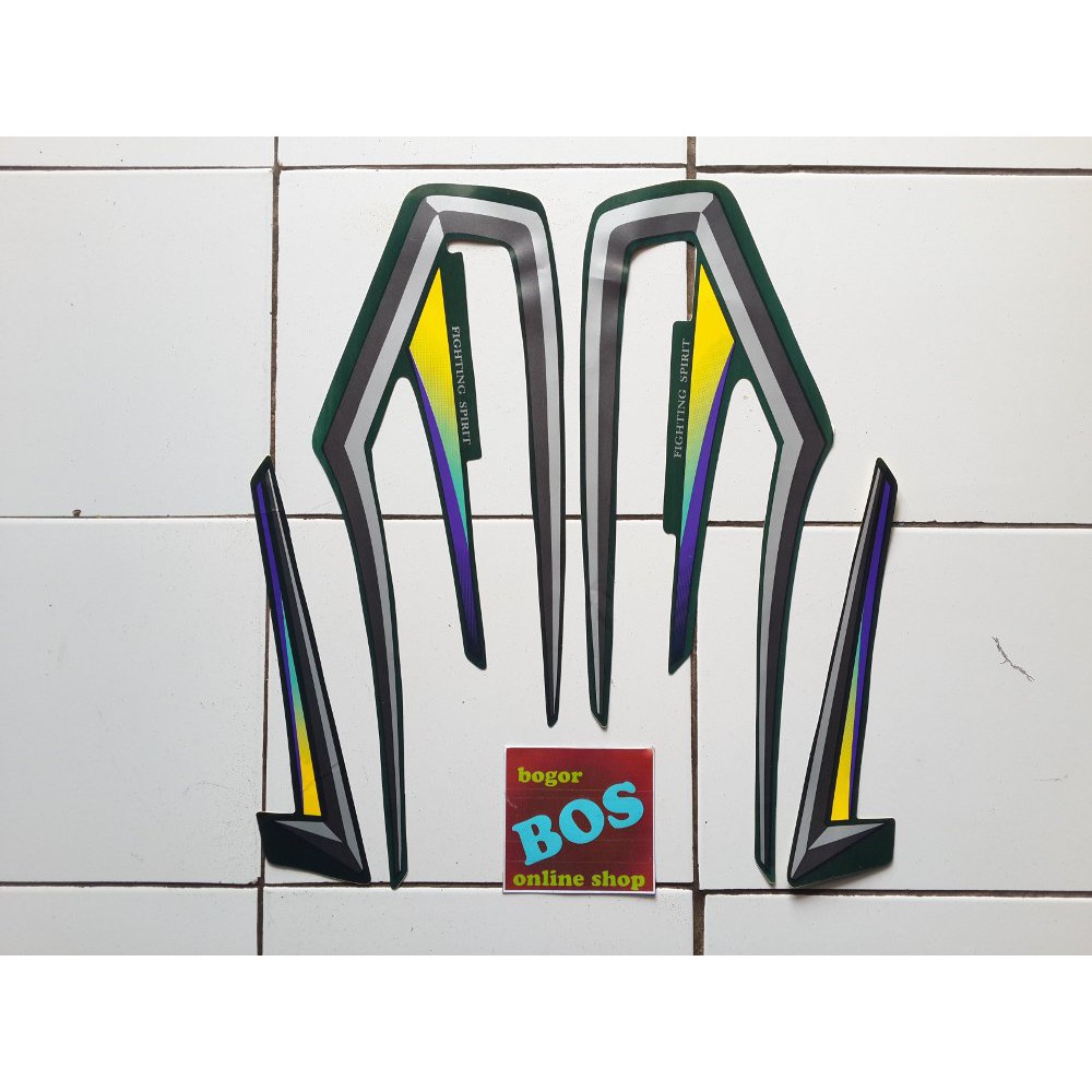 Variasi Stiker Motor Rx King 2001 Hijau