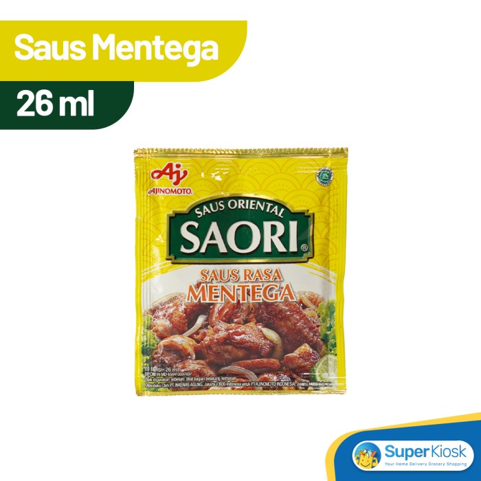 

Saori Saus Oriental Saus Mentega 26 ml