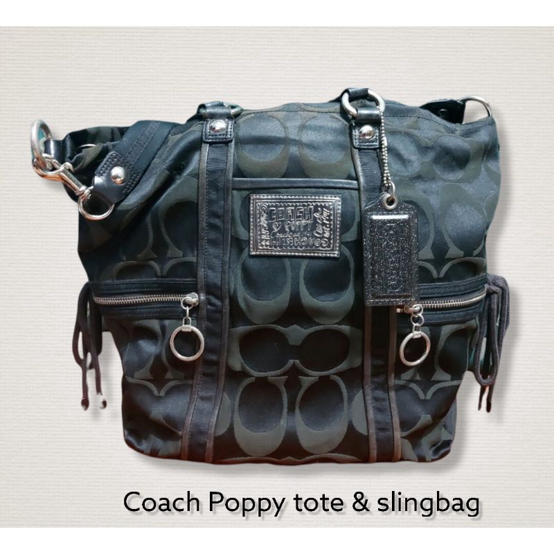 Coach Poppy Tote&Slingbag
